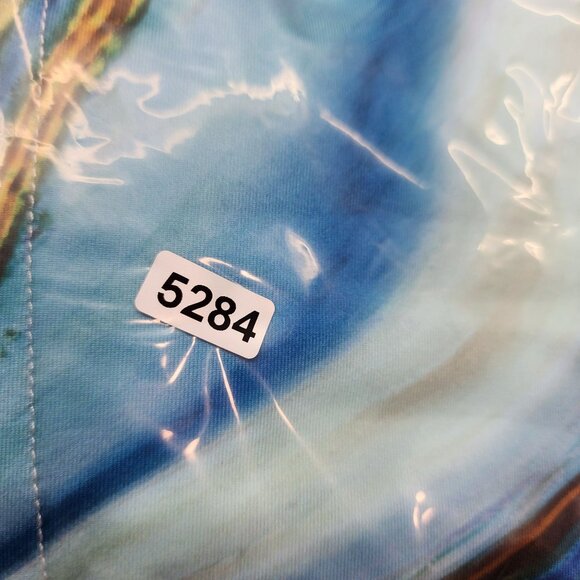 Women's Sakurafina Blouse Top Multicolor Abstract Print 3/4 Sleeve V Neck XL - Picture 11 of 11